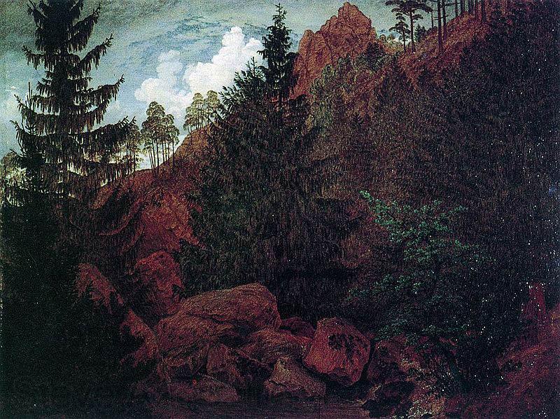 Caspar David Friedrich Felspartie Germany oil painting art